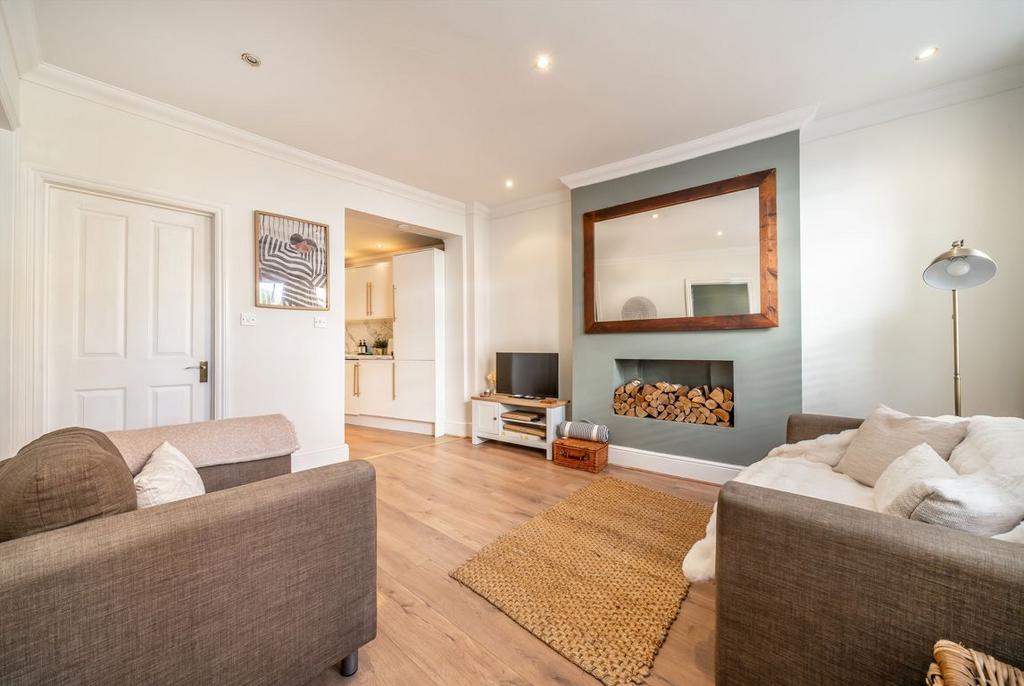 Living room, fireplace