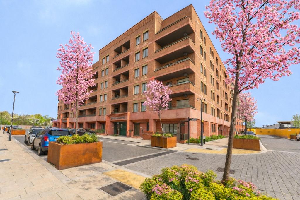 Apartment building facade, block of apartments