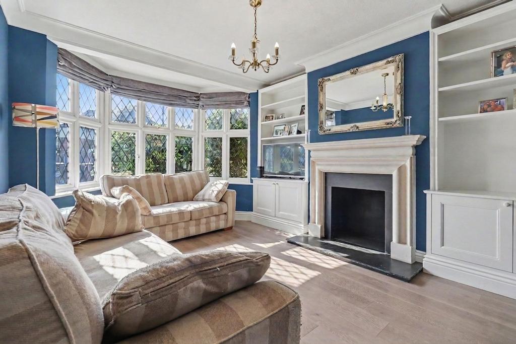 Living room, fireplace
