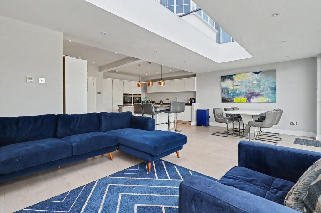 Open-plan living area, open plan living