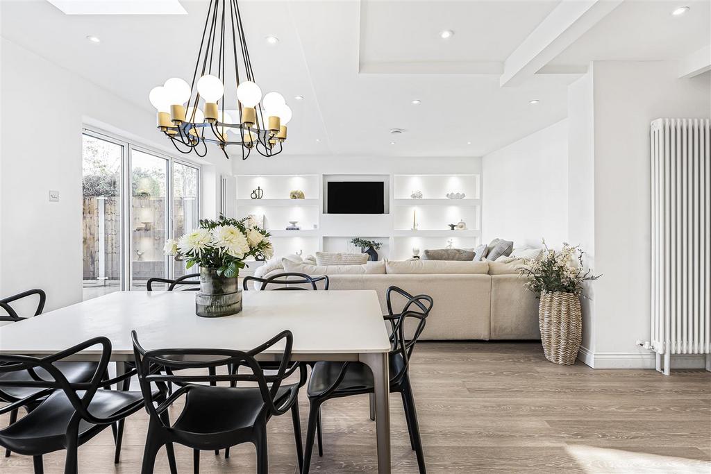 Open-plan living area, open plan living