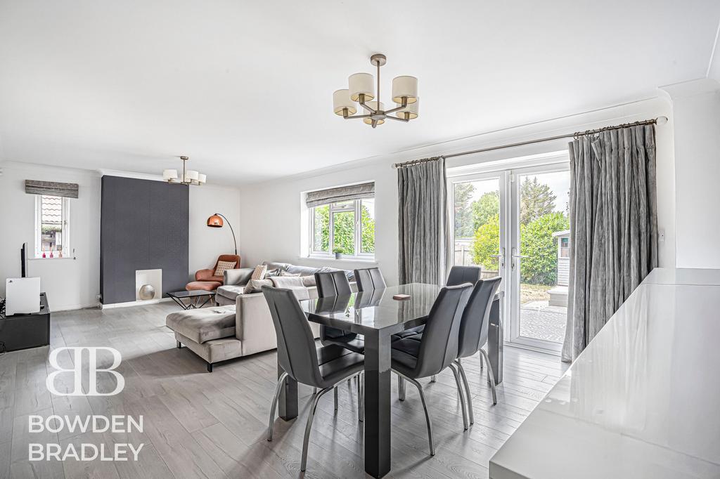 Open-plan living area, open plan living
