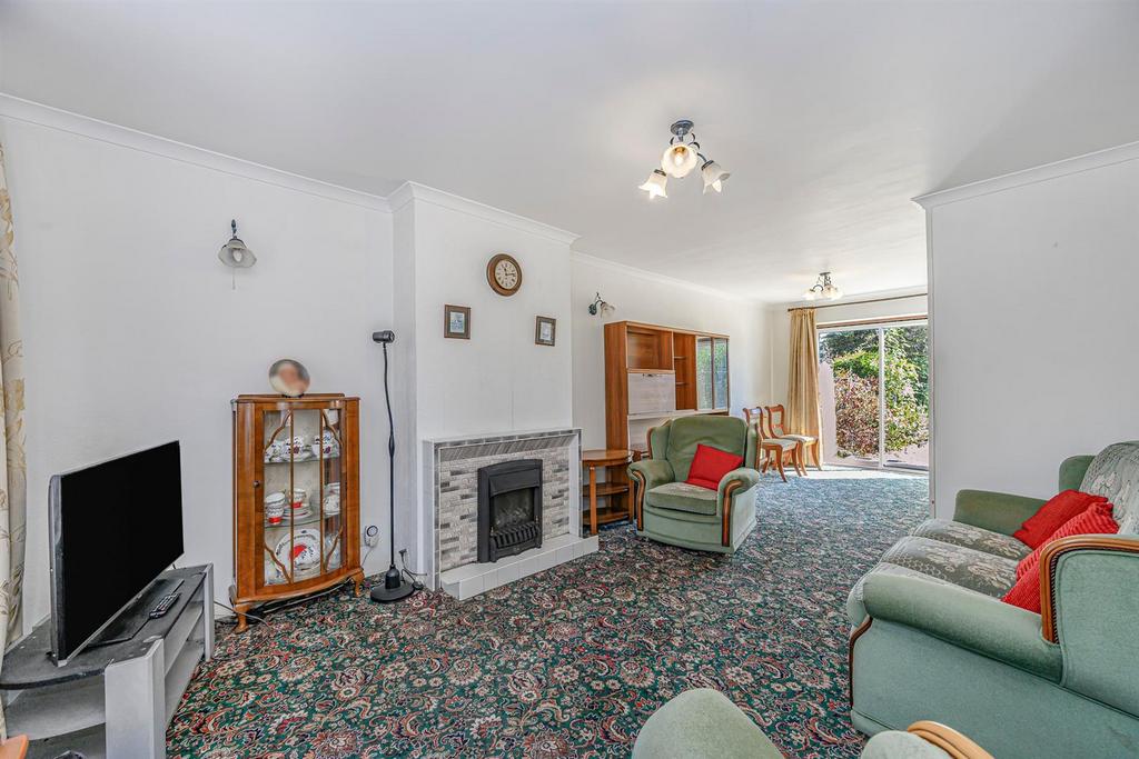 Living room, fireplace