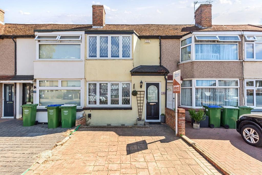 Semi-detached house exterior, driveway