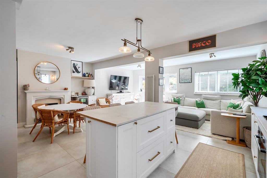Open-plan living area, open plan living