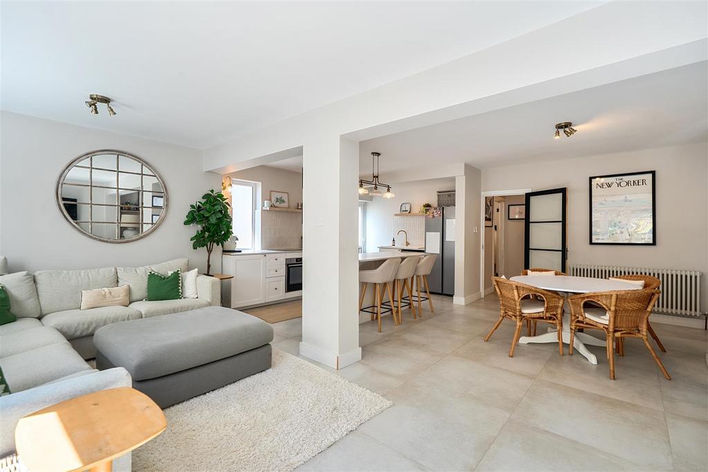 Open-plan living area, open plan living