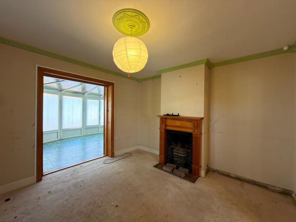 Living room, fireplace
