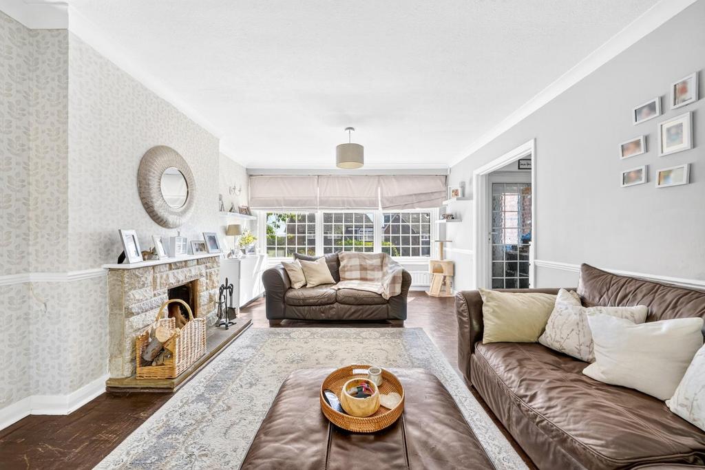 Living room, fireplace