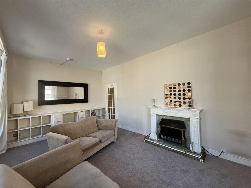 Living room, fireplace