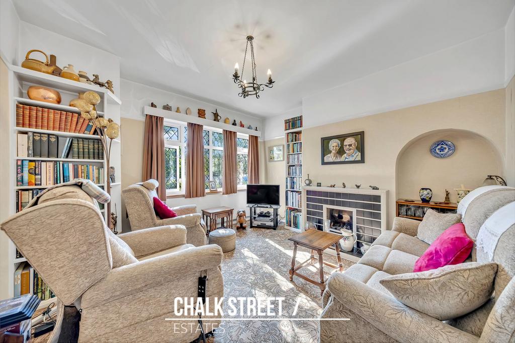 Living room, fireplace