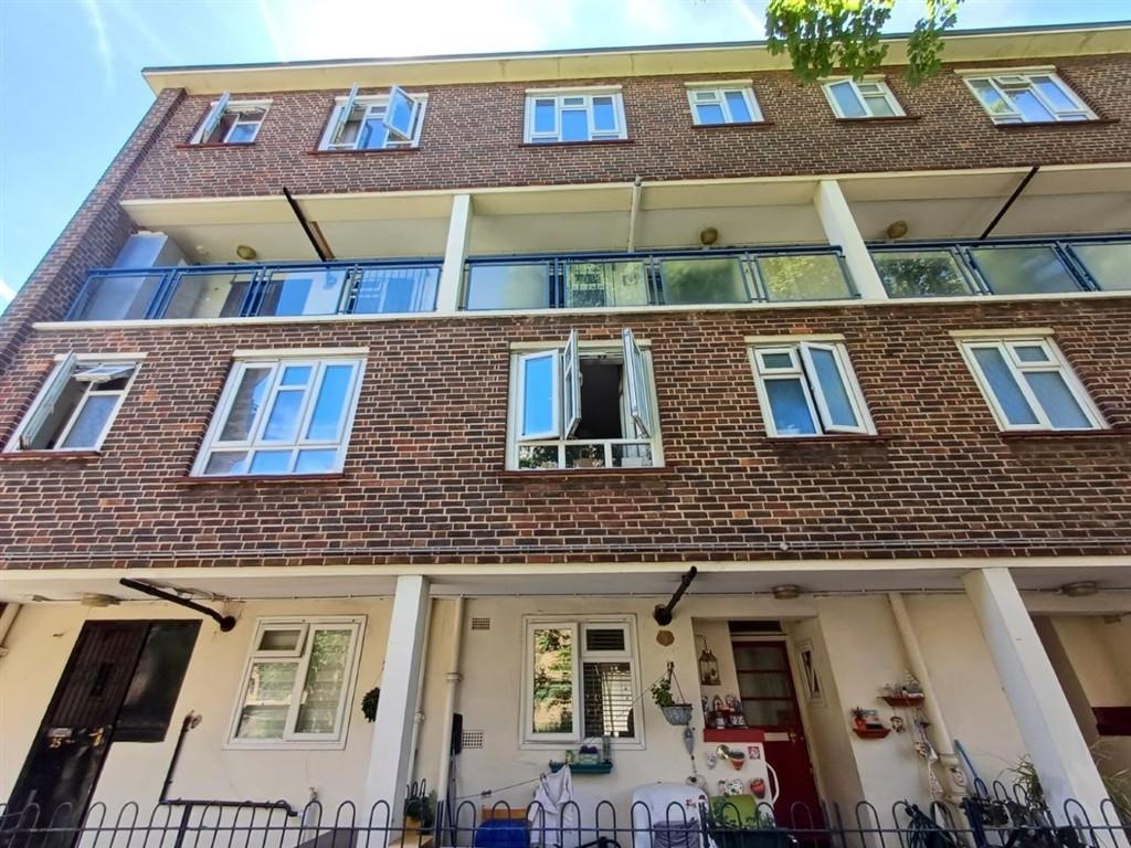 Apartment building facade, block of apartments