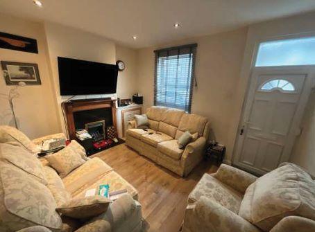Living room, fireplace