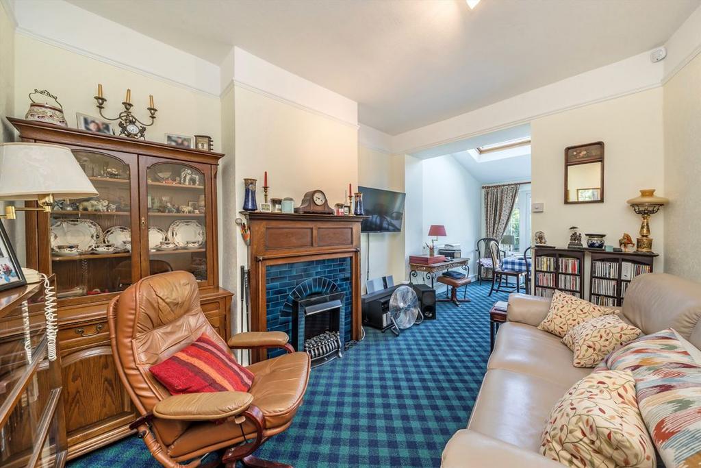Living room, fireplace