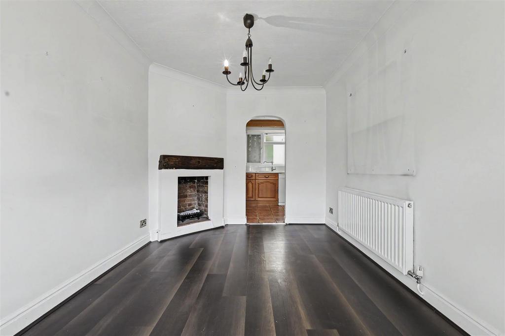 Living room, fireplace