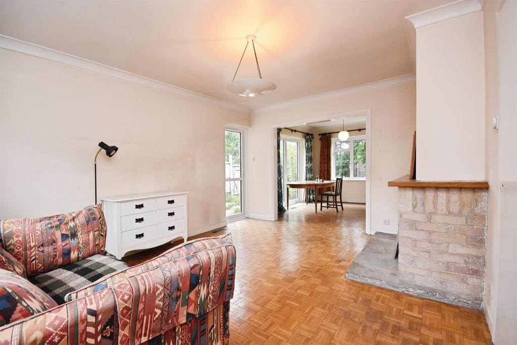 Living room, fireplace