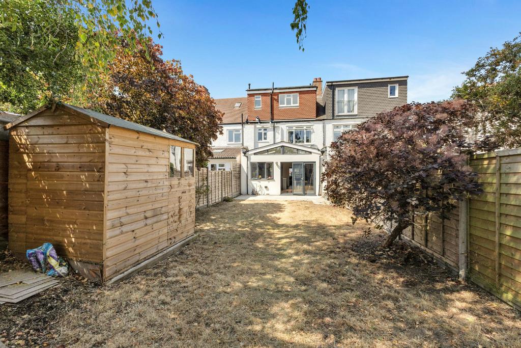 Garden view, out buildings