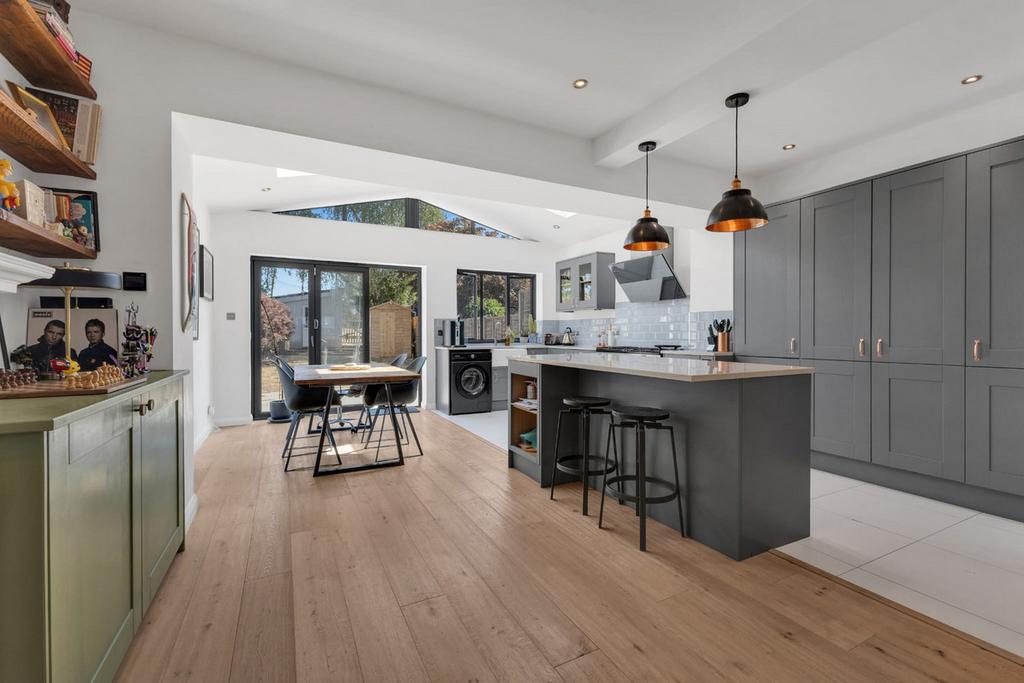 Open-plan living area, open plan living