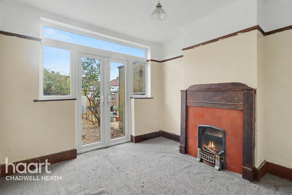 Living room, fireplace
