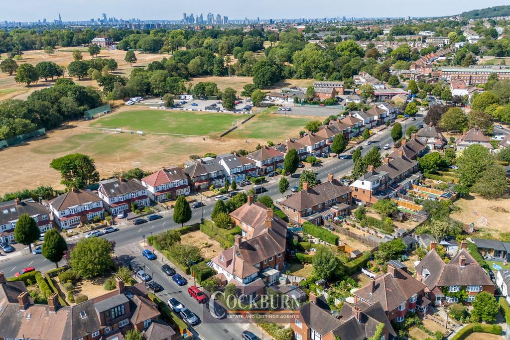 Aerial view, land