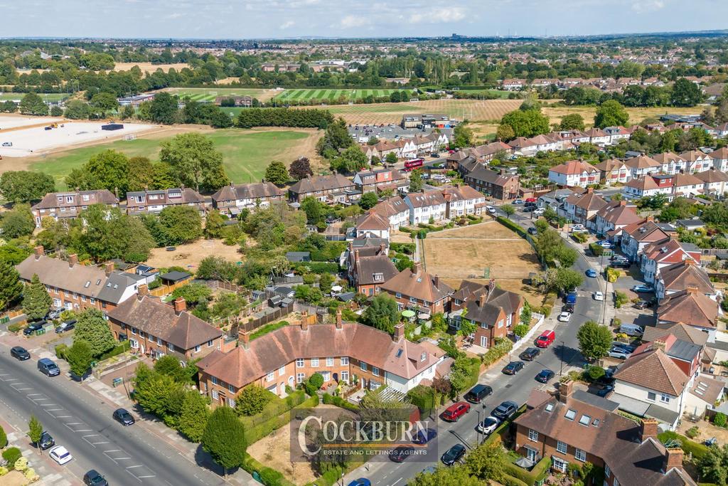Aerial view, land