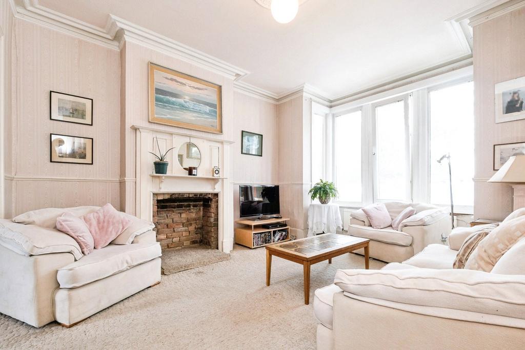 Living room, fireplace
