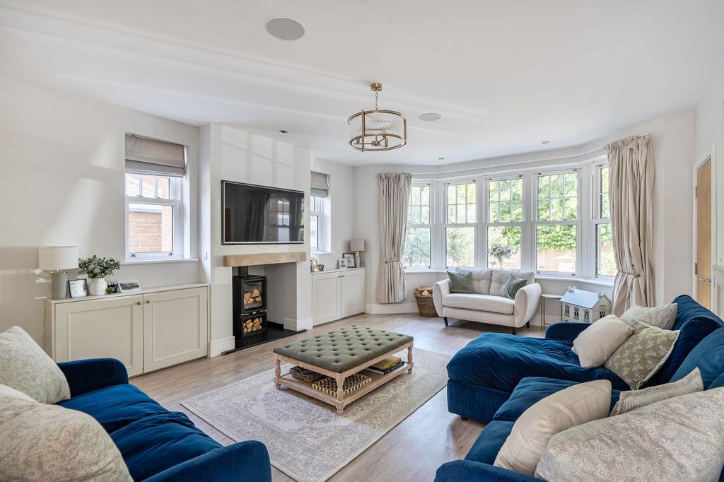 Living room, fireplace
