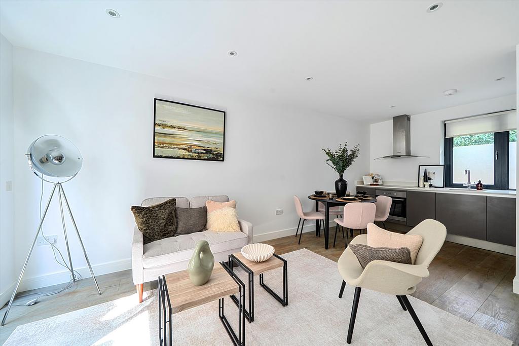 Open-plan living area, open plan living