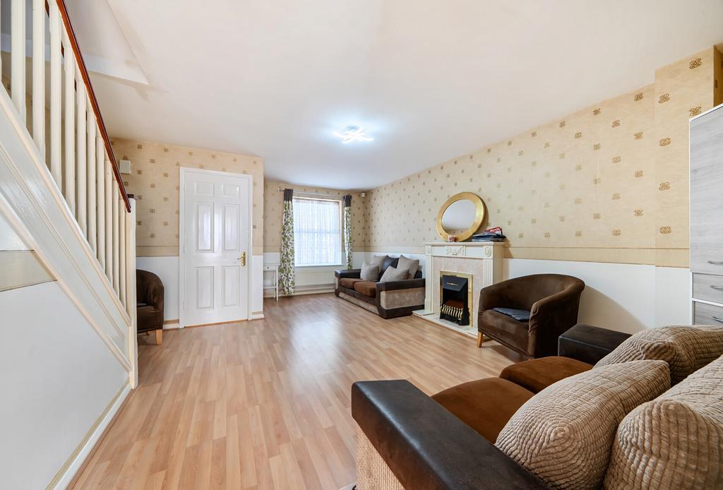 Living room, fireplace