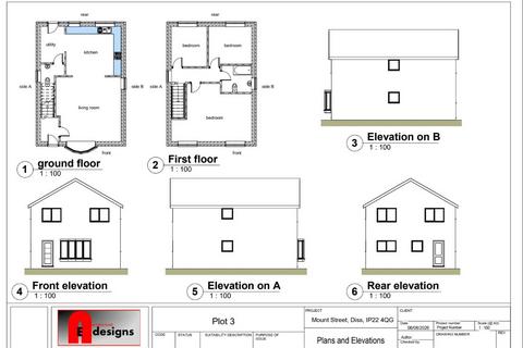 Land for sale, Plot 3 Mount Street, Diss, Suffolk, IP22 4QG