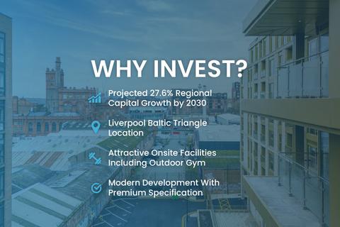 1 bedroom apartment for sale, at Central Park, Liverpool Baltic Triangle Apartment - 6% Rental Yields | Prime Buy-to-Let Investment, Central Park, Liverpool Baltic Triangle Apartment - 6%  L8