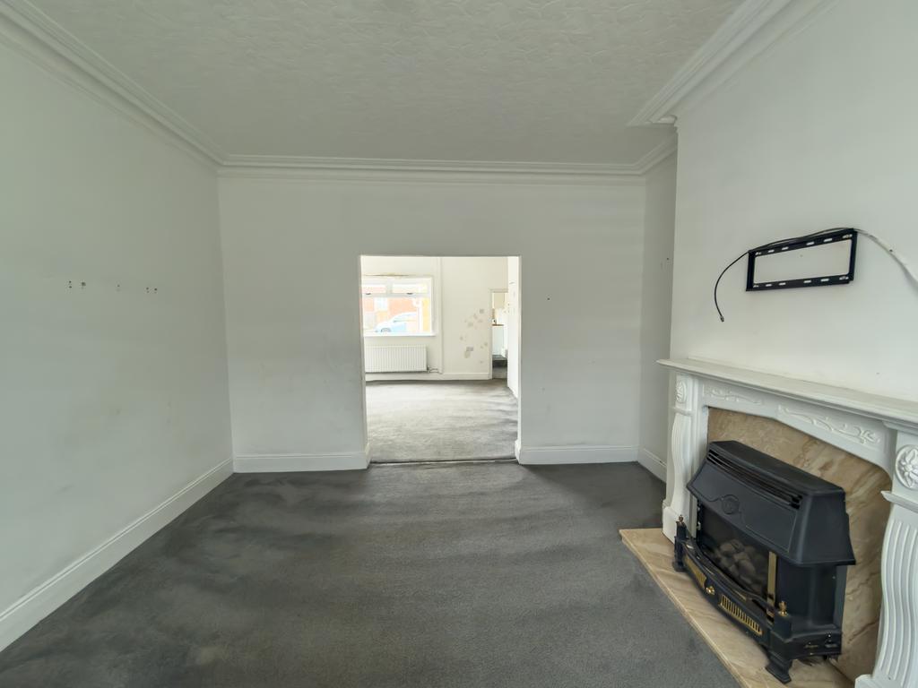 Living room, fireplace