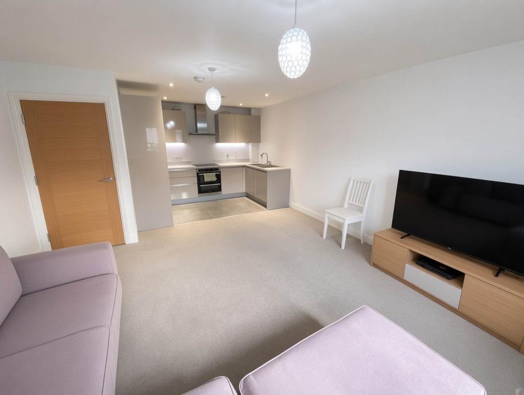 Open-plan living area, open plan living