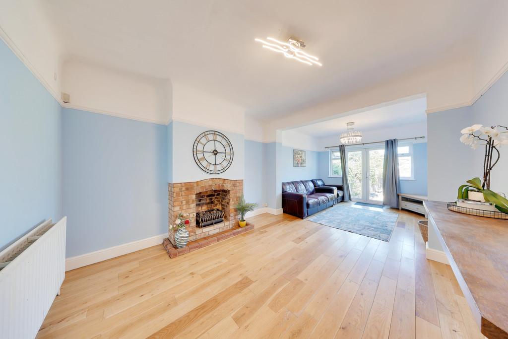 Living room, fireplace