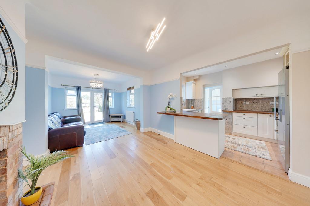 Open-plan living area, open plan living