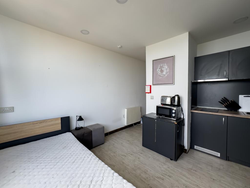 Studio apartment interior, studio
