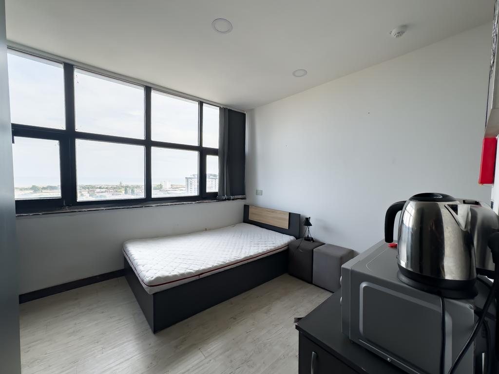 Studio apartment interior, studio