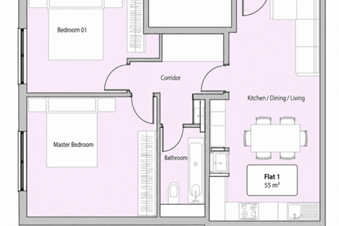2 bedroom apartment to rent, Gingerbread Court 2A, Michigan Avenue, London, E12 5JD, England