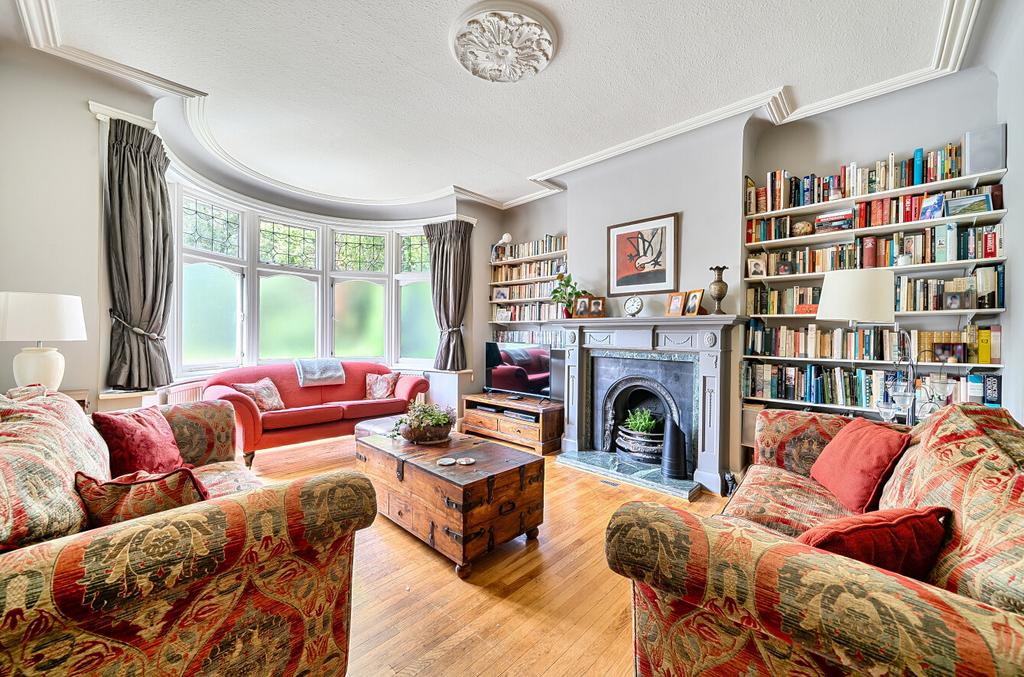 Living room, fireplace