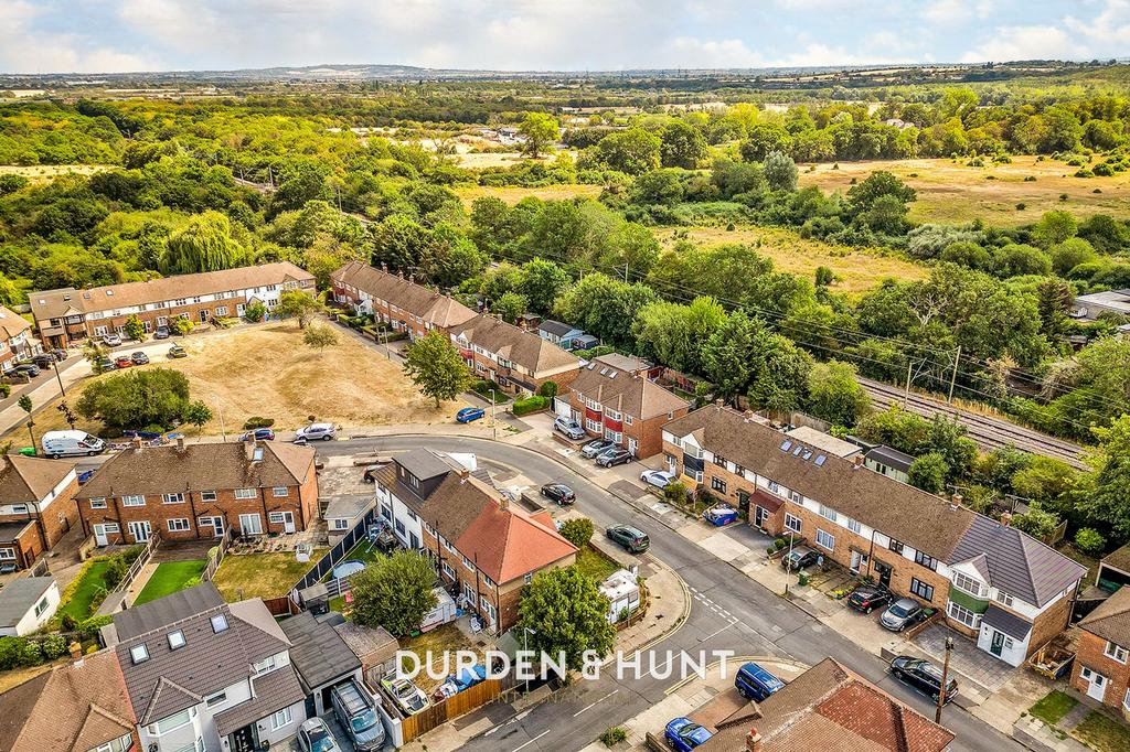Aerial view, land