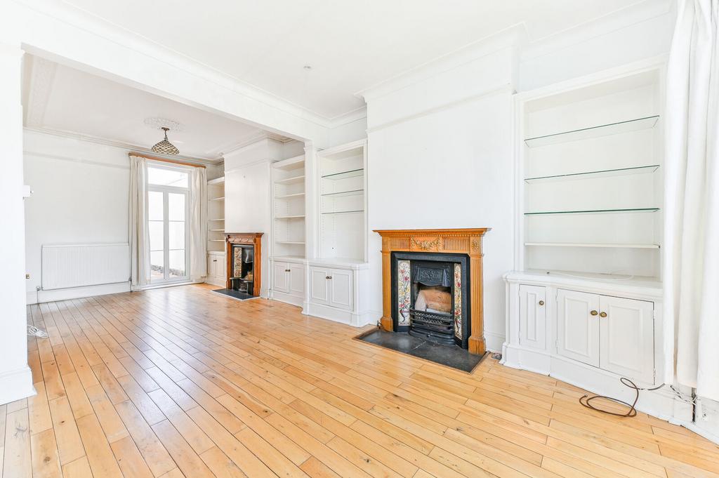 Living room, fireplace
