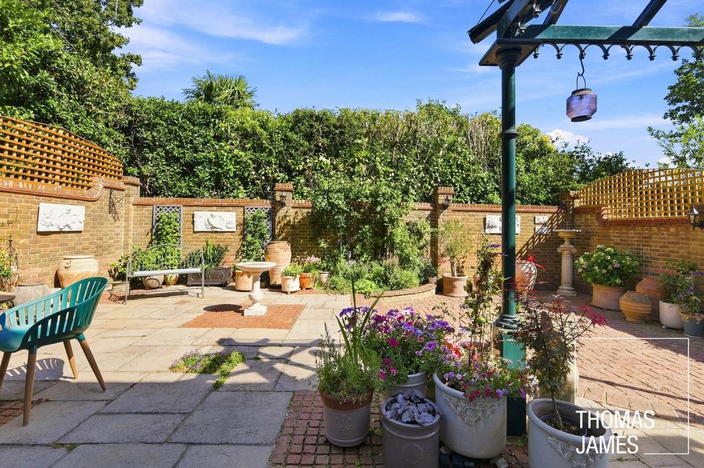 Patio view, garden