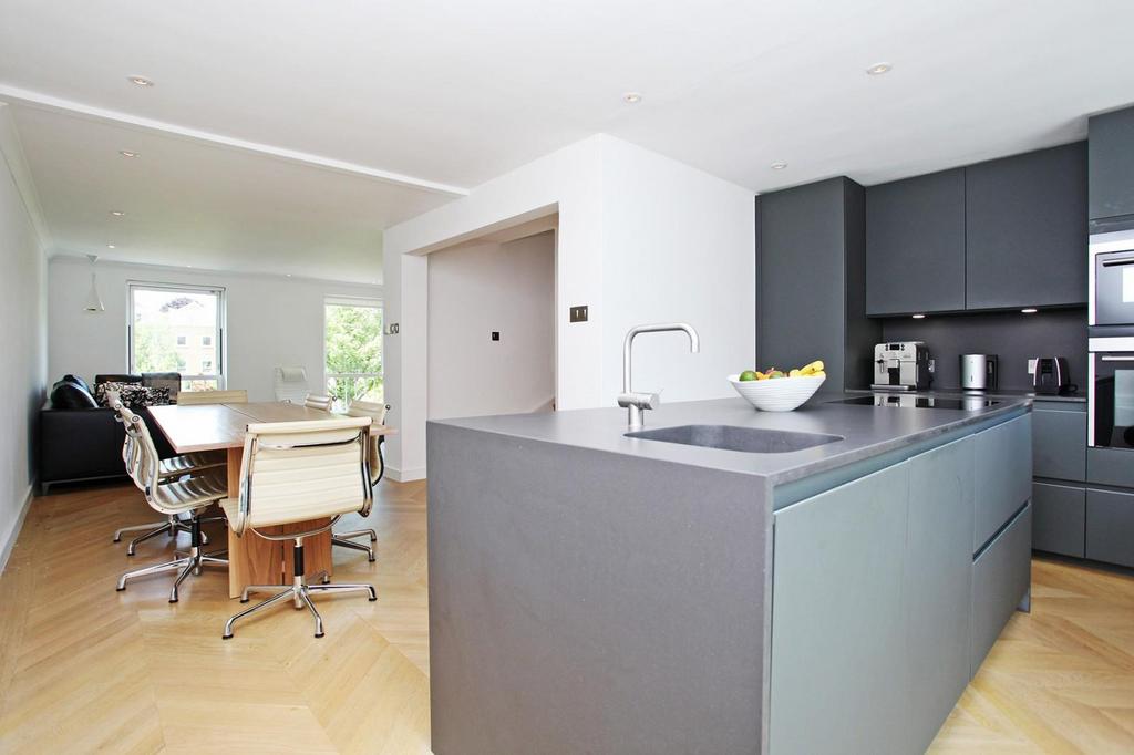 Open-plan living area, open plan living