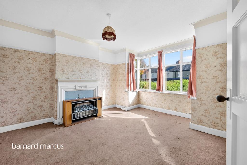 Living room, fireplace