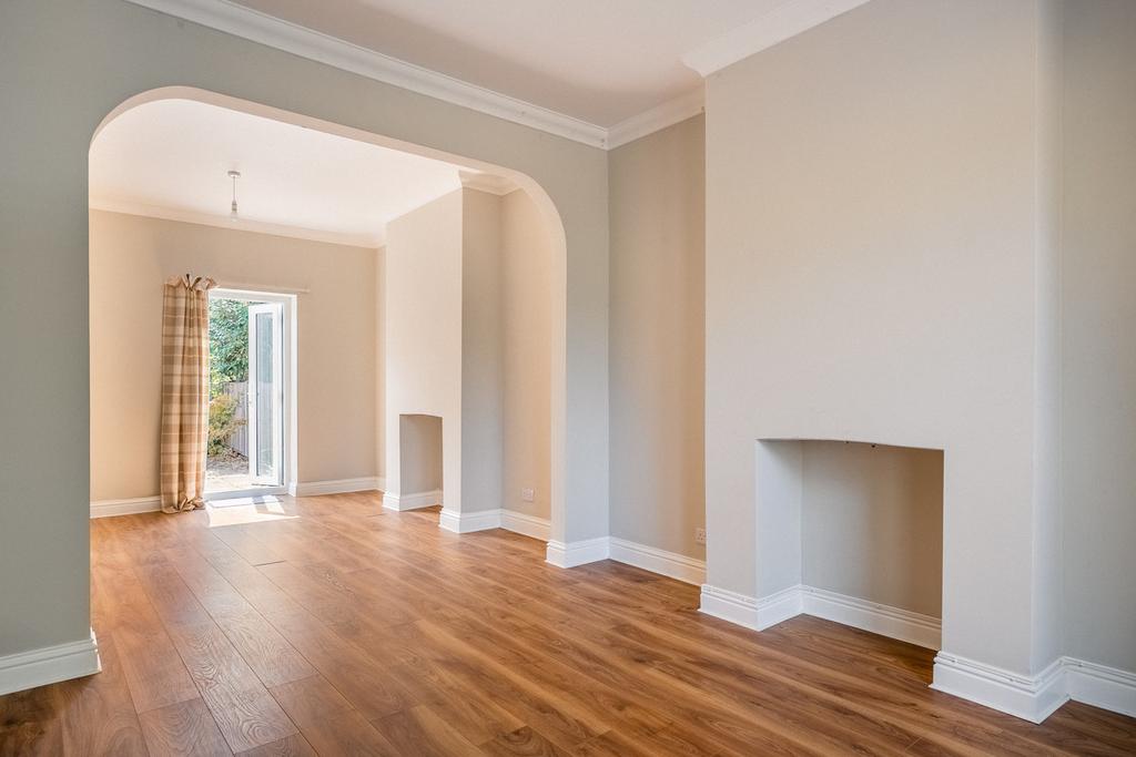 Living room, fireplace
