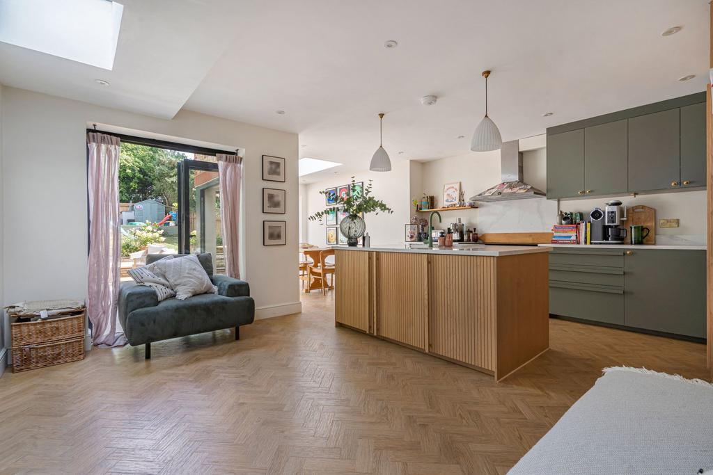 Open-plan living area, open plan living