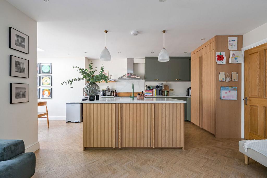 Open-plan living area, open plan living
