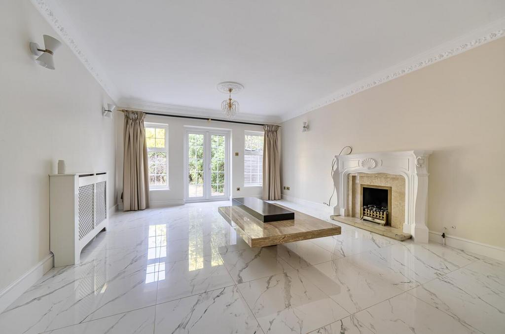 Living room, fireplace
