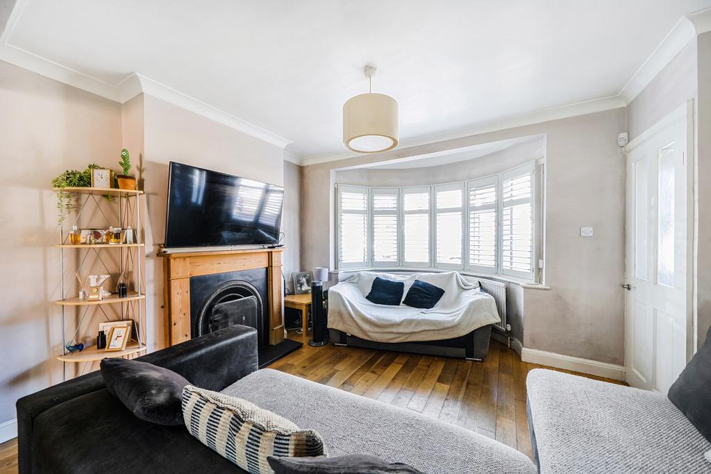 Living room, fireplace