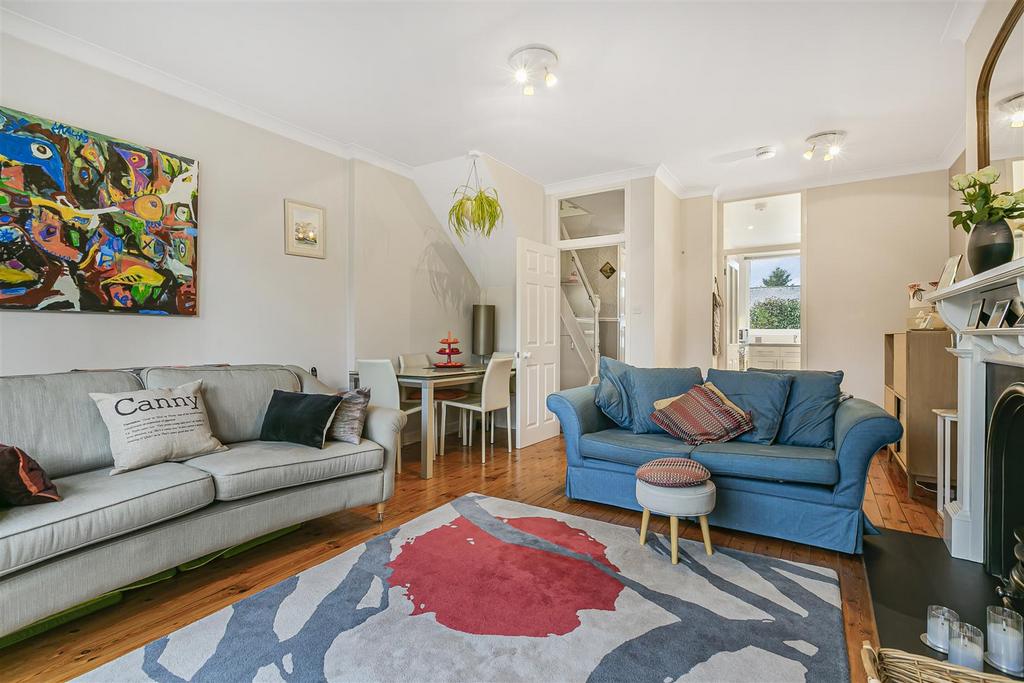 Living room, fireplace