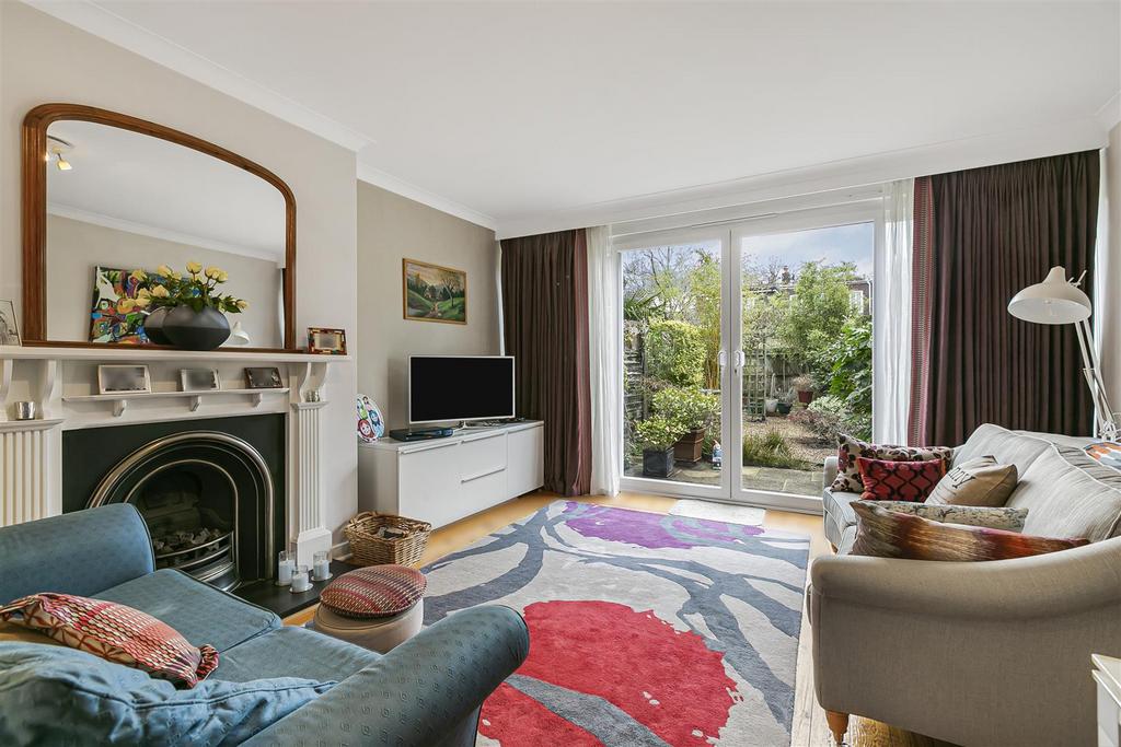 Living room, fireplace